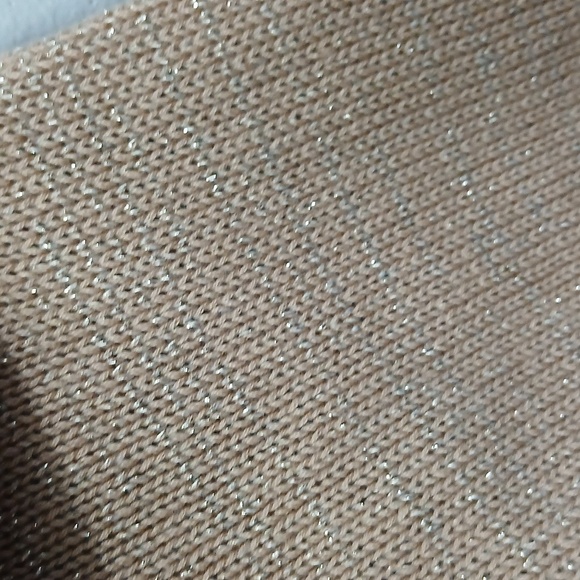 NWT Studio Works Tan And Gold Open-Front Cardigan Size Large Petite - Picture 6 of 7